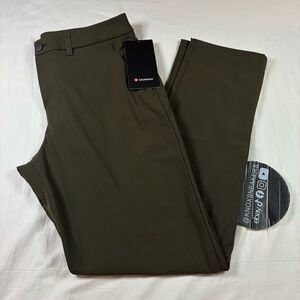 Lululemon ABC Classic-Fit Trouser 32”L *Warpstreme DKOV Dark Olive Men’s Size 40